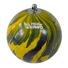 Martelo de atletismo de aço 7,26Kg 110mm ATE Pintura Especial Brasil WA-IAAF - com cabo e empunhadura