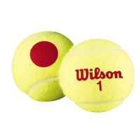 Bolinha/bola de tênis de campo estágio 3 (vermelha 75%) iniciantes Wilson US Open - tubo com 3 und