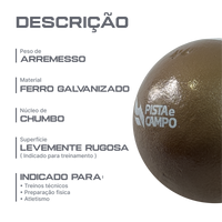 Peso de ferro 1kg Pista e Campo