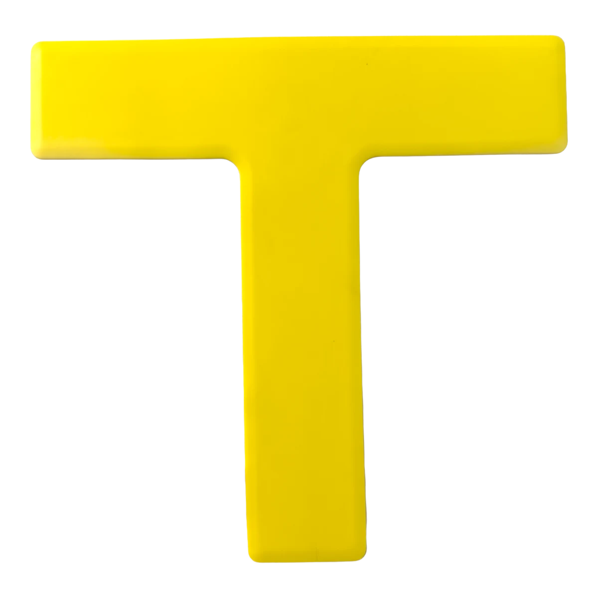 Marcadores de quadra em T linha reta Velden - Amarelo