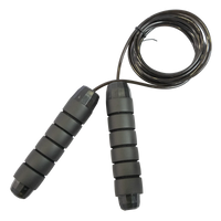 Corda de pular com rolamento 4mm 2,65m Envolst - Preto