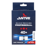 Bolinha de tênis de mesa 3 estrelas Premium Jintai - cnj com 6 und - BRANCA