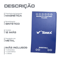 Prancheta magnética para treinador de handebol Vinex