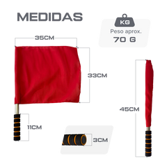 Bandeira de árbitro Velden - Vermelha