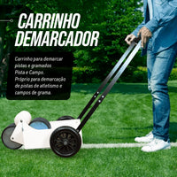 Carrinho para demarcar gramados e pistas com tinta (rolo) Velden