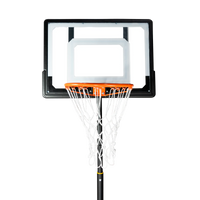 Tabela de basquete infantil juvenil móvel com poste, quadro de acrílico e aro Velden