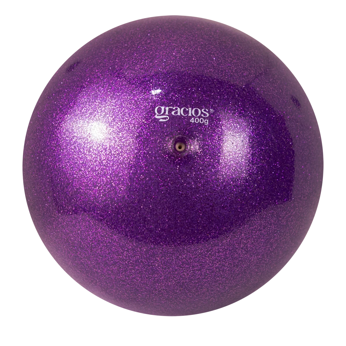 Bola Ginástica Rítmica Oficial 400g Glitter Gracios - Roxo