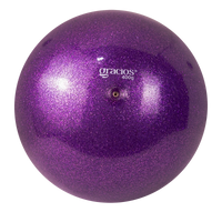 Bola Ginástica Rítmica Oficial 400g Glitter Gracios - Roxo