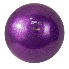 Bola Ginástica Rítmica Oficial 400g Glitter Gracios - Roxo