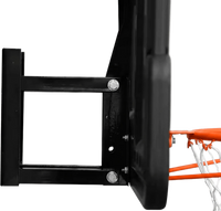 Tabela de basquete de parede quadro transparente de 110x74cm com aro e rede Velden