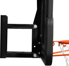 Tabela de basquete de parede quadro transparente de 110x74cm com aro e rede Velden