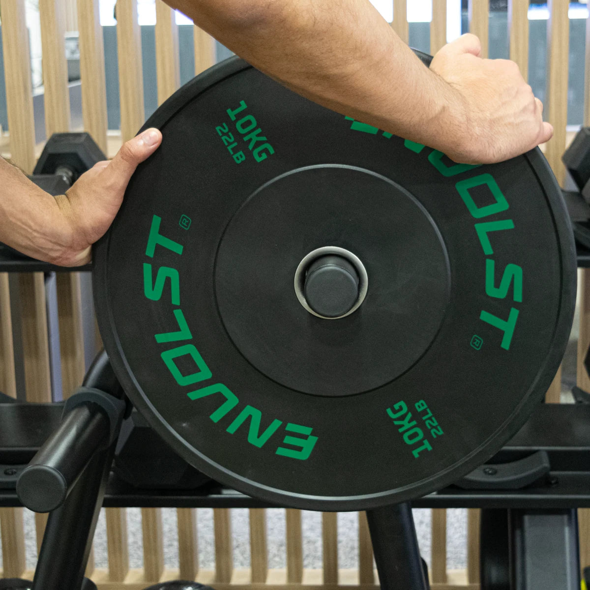 Anilha Olímpica Bumper para Crossfit e LPO 10Kg Envolst