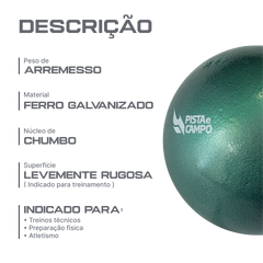 Peso de ferro 3kg Pista e Campo