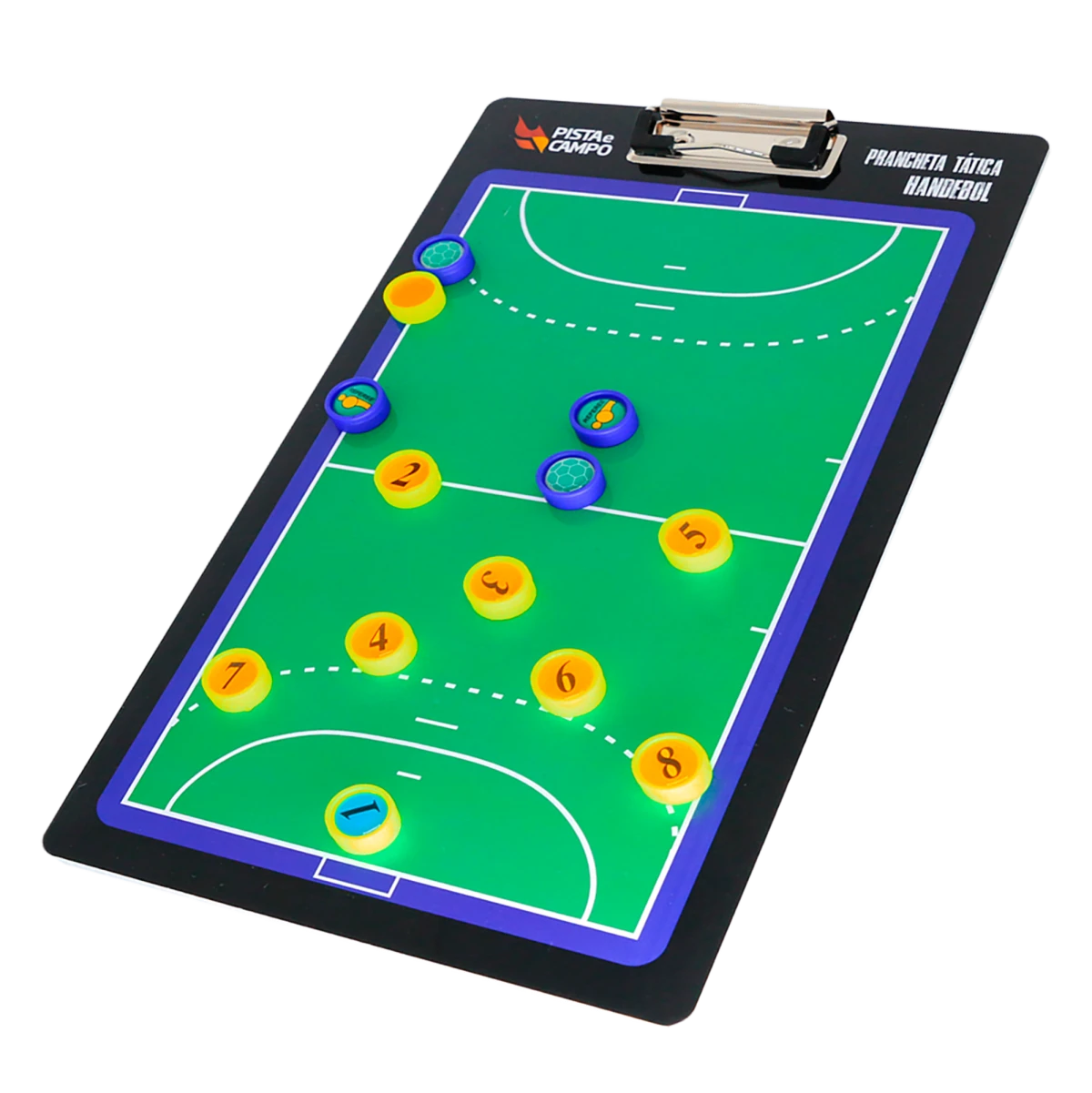 Prancheta tática magnética dupla face com caneta para treinamento de Handebol Pista e Campo