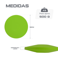 Disco de atletismo de PVC macio 500g Pista e Campo