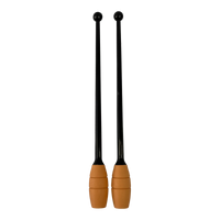 Maça oficial ginástica rítmica adulto 45cm conectável Pista e Campo - Preto e Laranja
