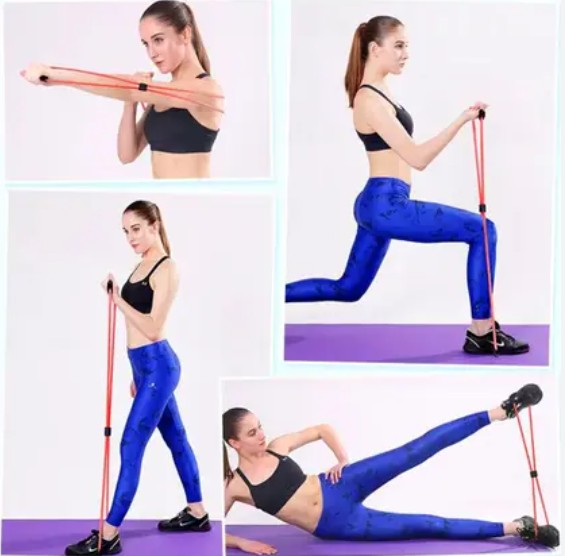 Extensor elástico para exercícios em 8 Pista e Campo