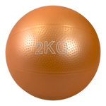 Bola de exercícios (medicine ball econômica) de pvc com areia 2kg laranja Pista e Campo