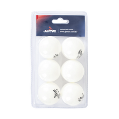 Bolinha de tênis de mesa 2 estrelas Jintai - cnj com 6 und