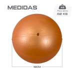 Bola de exercícios (medicine ball econômica) de pvc com areia 2kg laranja Pista e Campo