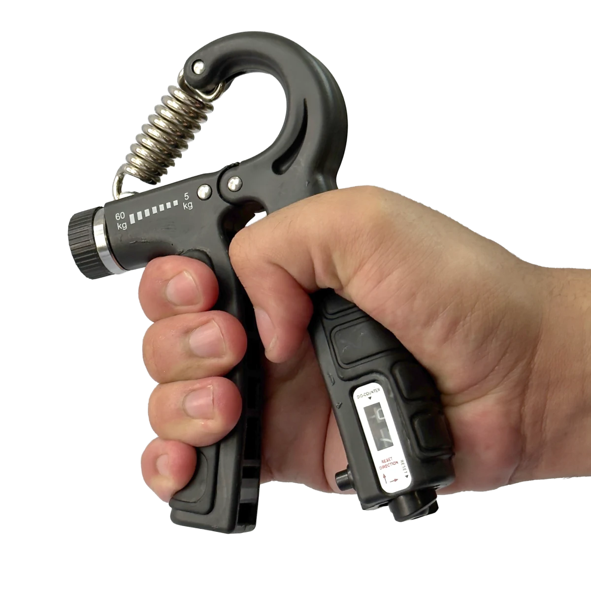 Kit para exercícios de fortalecimento de dedos, mãos e punho Envolst - Cor: Preto
