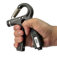Kit para exercícios de fortalecimento de dedos, mãos e punho Envolst - Cor: Preto