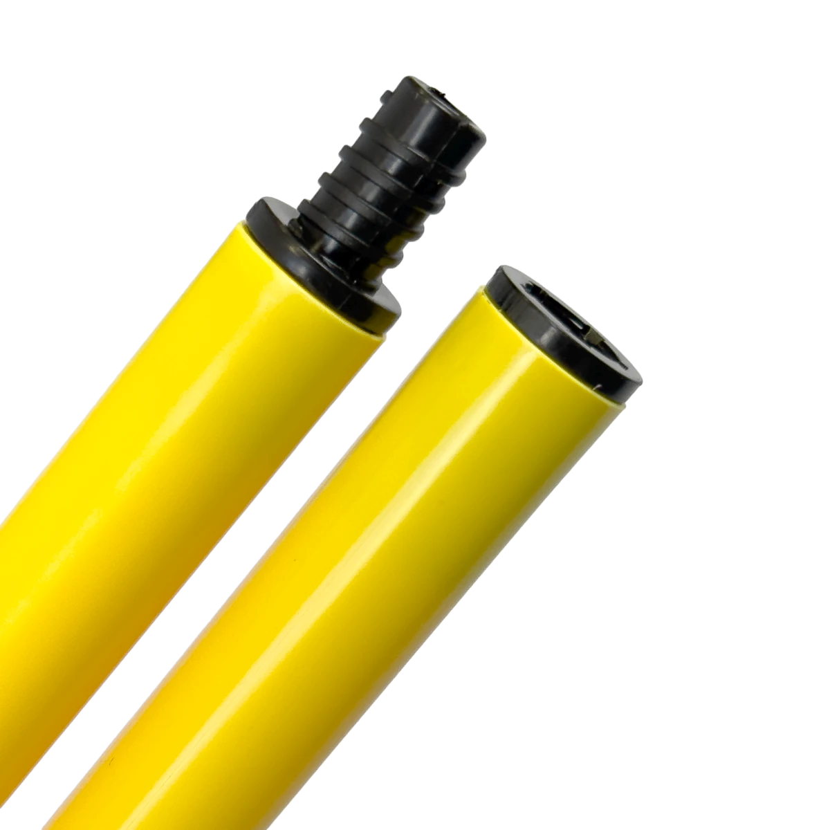 Bastão haste de PVC 1m desmontável em duas partes amarelo Velden
