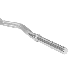 Barra de Musculação W 1,20m Maciça 28mm e Presilhas Envolst