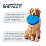Frisbee de plástico para recreação 22cm econômico Pista e Campo Cor Azul