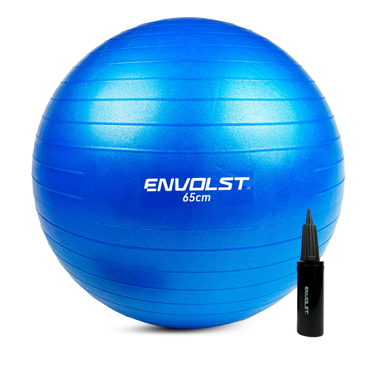 Bola Suíça Gym Ball 65cm Anti Estouro Envolst - Cinza