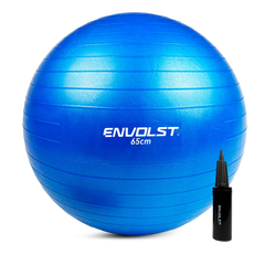 Bola Suíça Gym Ball 65cm Anti Estouro Envolst - Cinza