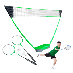Kit Portátil de Badminton com Rede e Maleta