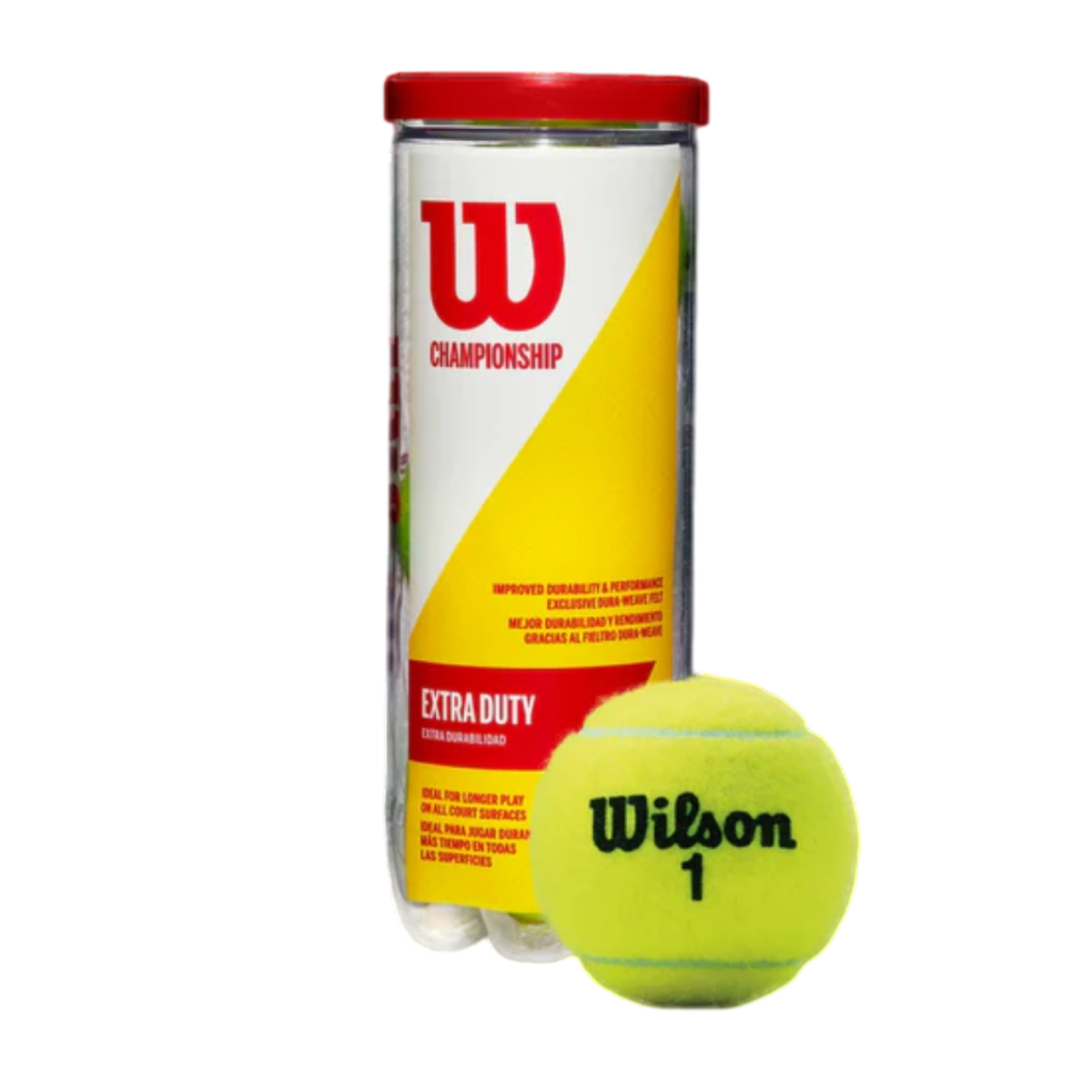 Bola de Tênis Wilson Championship Extra Duty Tubo 3un