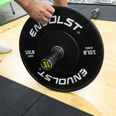 Anilha Olímpica Bumper para Crossfit e LPO 10Lb Envolst