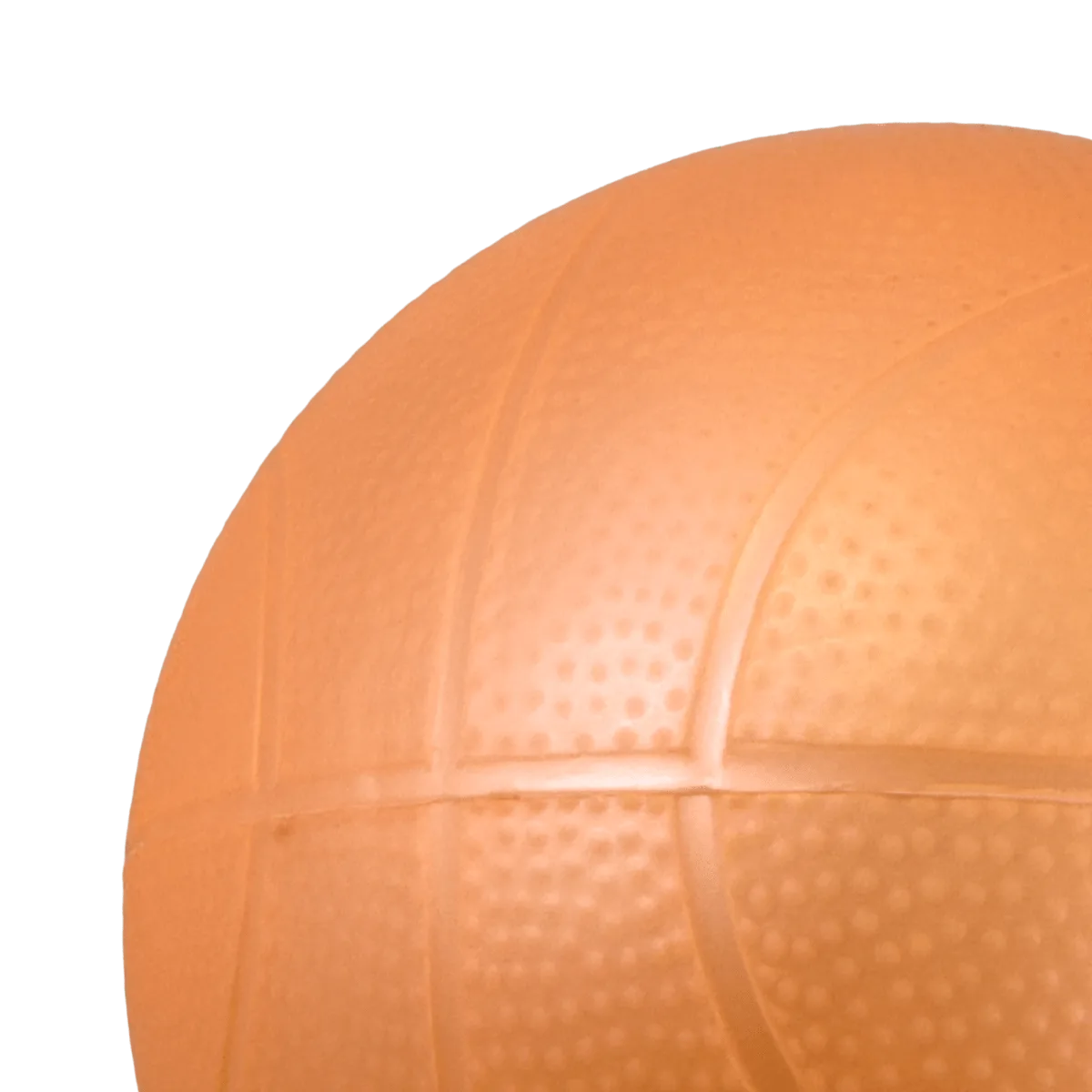 Bola de exercícios (medicine ball econômica) de pvc com areia 2kg laranja Pista e Campo