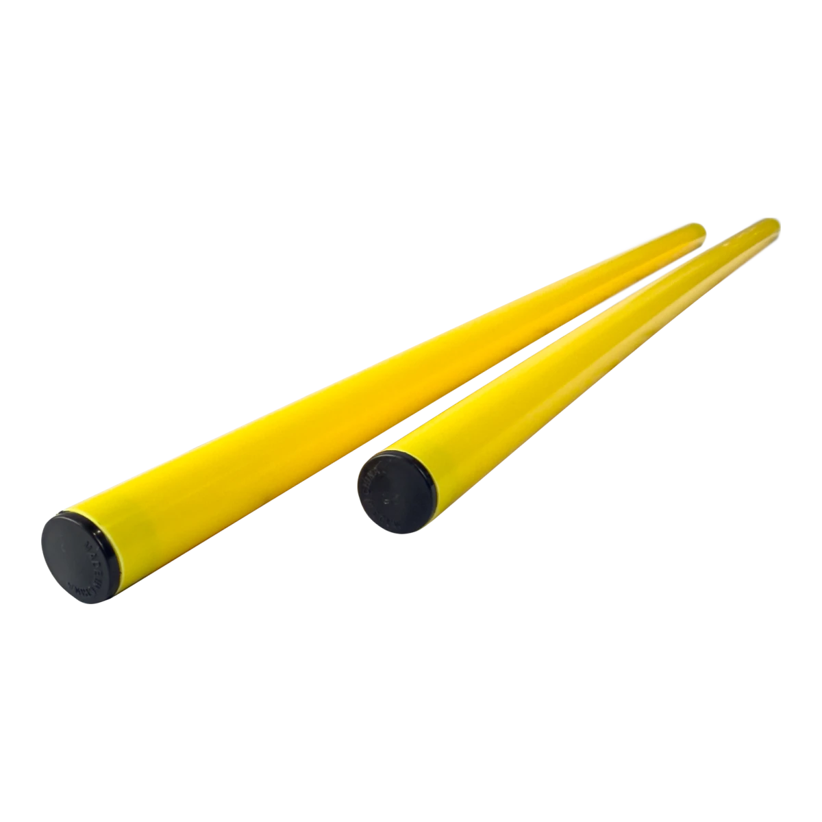 Bastão haste de PVC 1,50m desmontável em três partes amarelo Velden