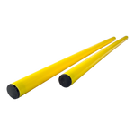 Bastão haste de PVC 1,50m desmontável em três partes amarelo Velden