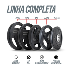 Anilha Olímpica com Anel de Metal 5Kg Envolst