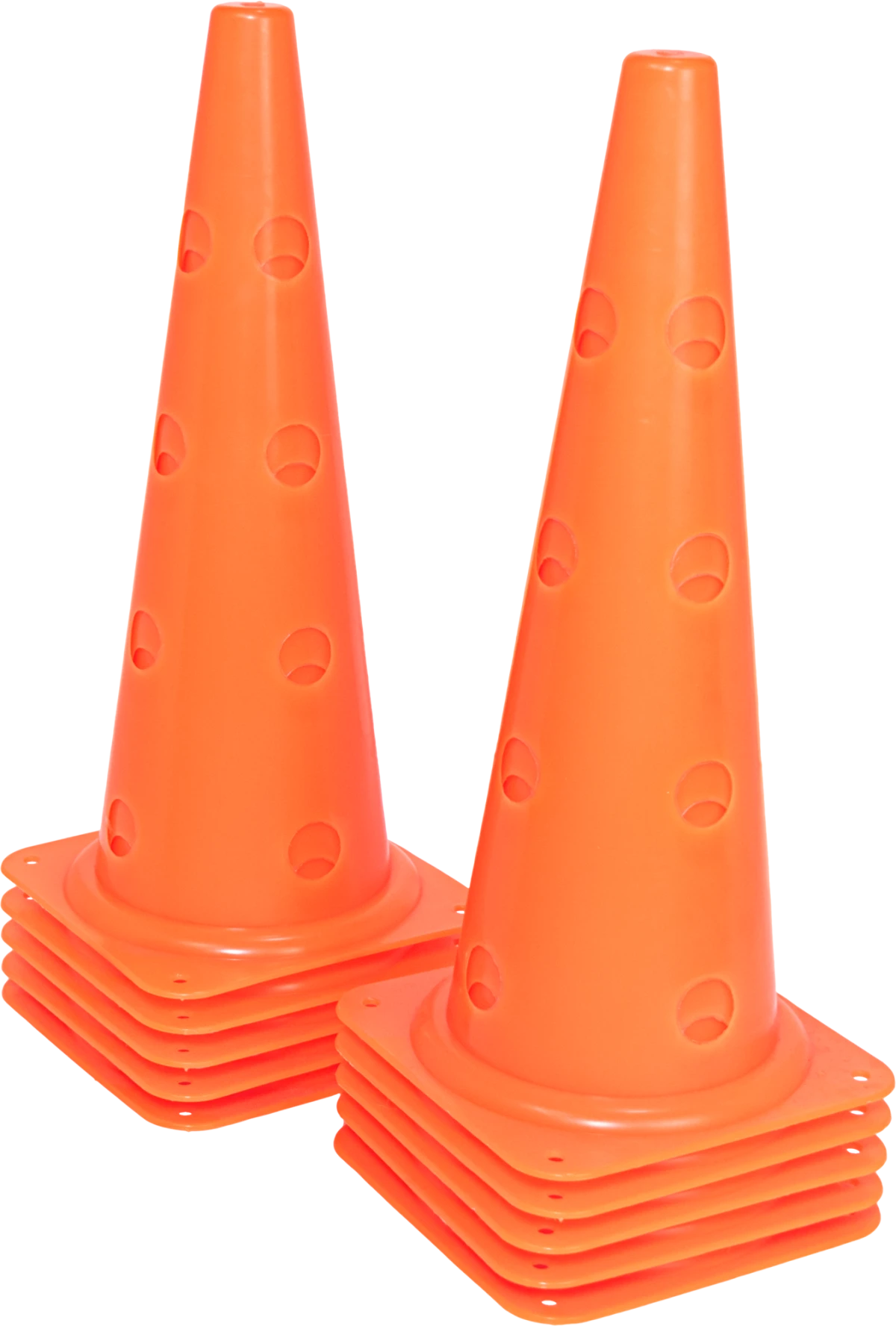 Cone plástico de agilidade furado 50cm Velden - Amarelo