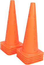 Cone plástico de agilidade furado 50cm Velden - Amarelo