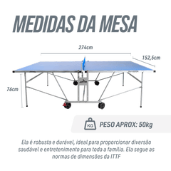 Mesa de Tênis de Mesa ACM Outdoor Dobrável Jintai