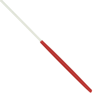  Estilete Ginástica Rítmica Fibra Vidro 50cm Branco Gracios - Empunhadura Preta