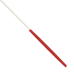  Estilete Ginástica Rítmica Fibra Vidro 50cm Branco Gracios - Empunhadura Preta