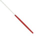  Estilete Ginástica Rítmica Fibra Vidro 50cm Branco Gracios - Empunhadura Preta
