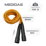 Corda de pular infantil 8mm Pista e Campo - 2,20m