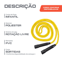 Corda de pular infantil 8mm Pista e Campo - 2,20m