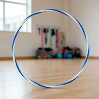 Arco de ginástica rítmica bambolê em espiral 75cm de diâmetro Gracios - Azul e Amarelo