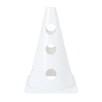 Cone Furado de sinalização de plástico 23cm Pista e Campo - Azul