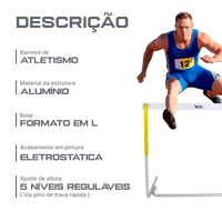 Barreira de atletismo de aço para treinamento Pista e Campo