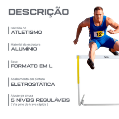 Barreira de atletismo de aço para treinamento Pista e Campo